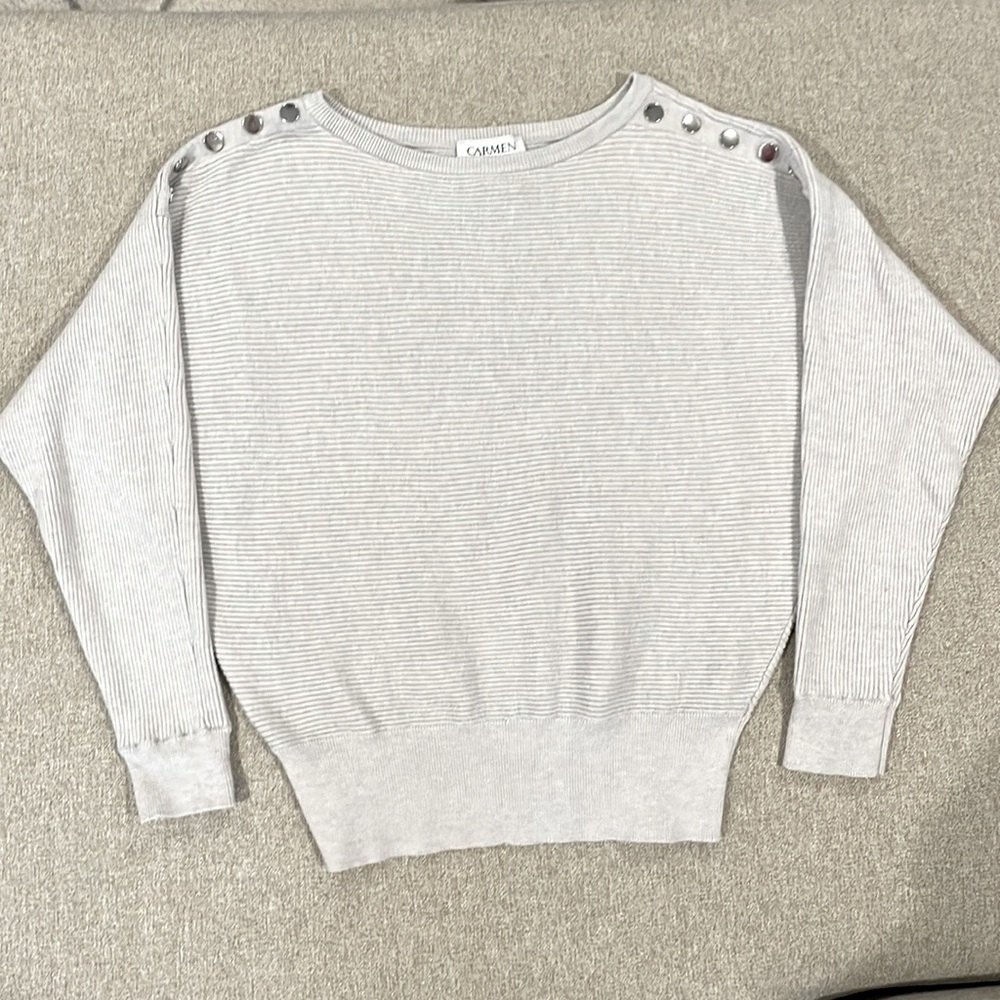 Light gray Carmen Sweater